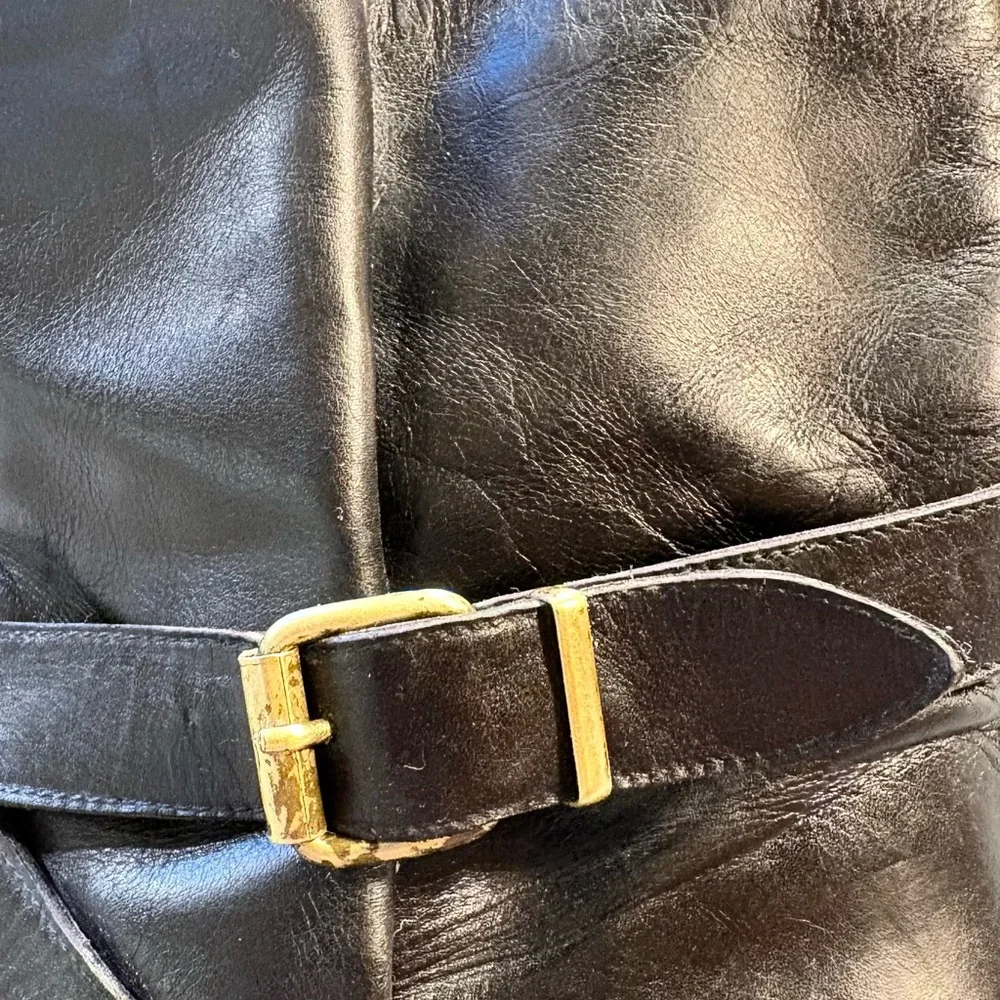 Yves Saint Laurent YSL Paris Tom Ford Era Leather Strap Ankle Boots Sz 9 🧡